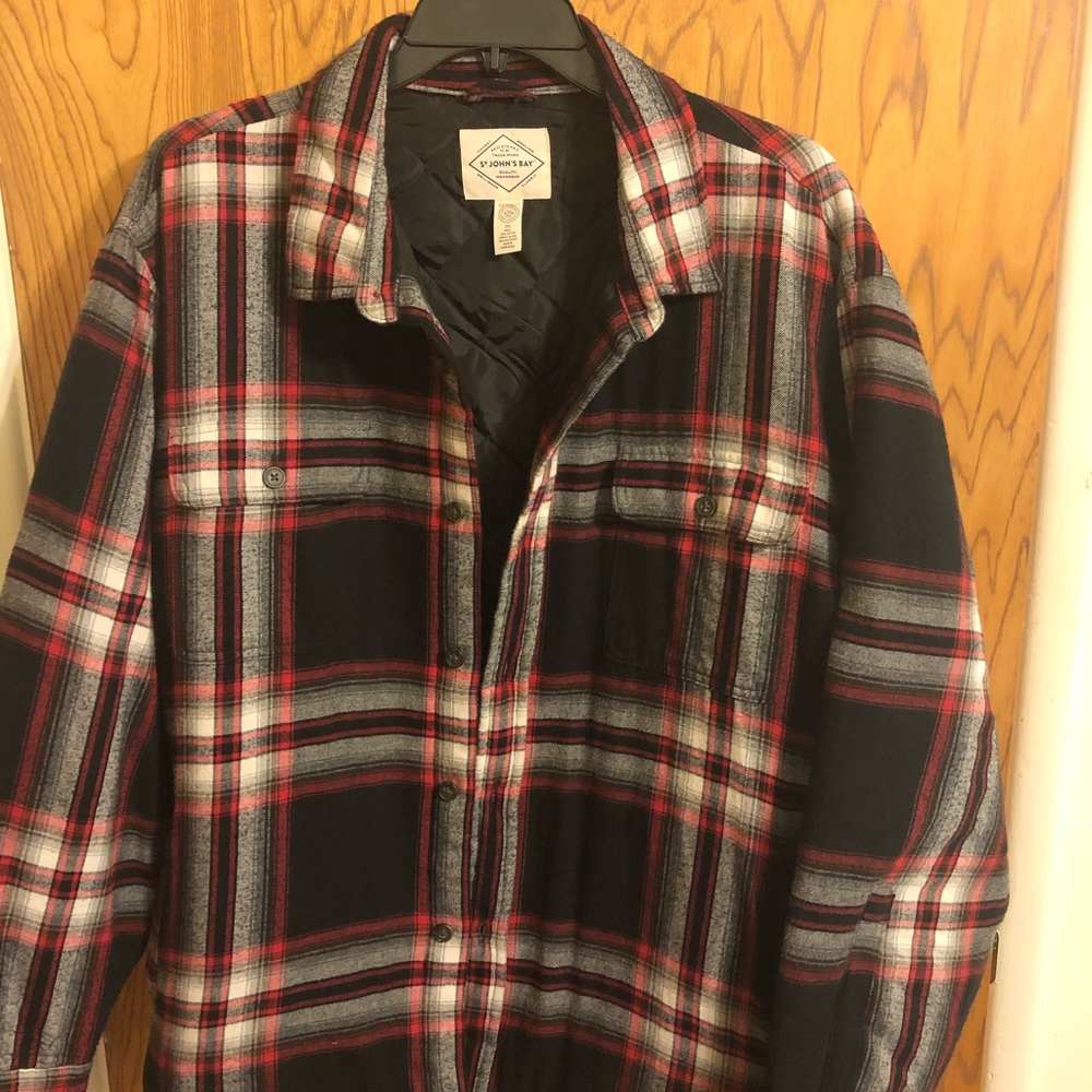 St. John’s Bay quilted flannel jacket